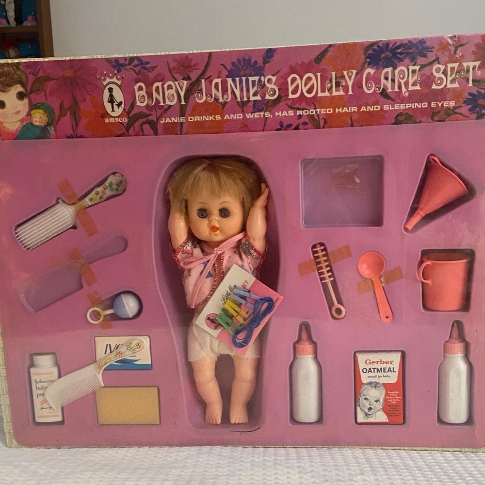 Vintage Little Miss Baby Janie's Care Set -